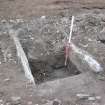 Excavation, Concrete structure/boiler room entrance [013], Craigpark Quarry, Ratho, Edinburgh