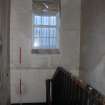 Historic building recording, No 5 (former post office), Room 1/1, detail of windwo from SW, 4-5 West Park Place, Edinburgh