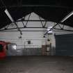 Historic building recording, W garage, General view of the interior from NW, 4-5 West Park Place, Edinburgh