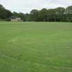 Archaeological evaluation, General view of area pre-excavation from N, Malleny Park, Currie Rugby Club, Edinburgh