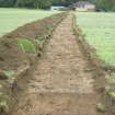 Archaeological evaluation, Trench post-excavation, Malleny Park, Currie Rugby Club, Edinburgh