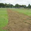 Archaeological evaluation, Back-filled area from SW, Malleny Park, Currie Rugby Club, Edinburgh