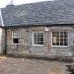 Historic building recording, Centre wing, General view of W elevation to N side from S, Braehead Mains, 603 Queensferry Road, Edinburgh