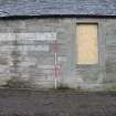 Historic building recording, East wing, Detail of N-most opening from NE, Braehead Mains, 603 Queensferry Road, Edinburgh