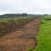 Trench 1 photograph, Soil strip along farm track, NE end of corridor, Colpy