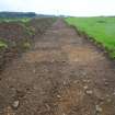 Trench 1 photograph, Soil strip along farm track, NE end of corridor, Colpy
