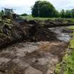 Trench 1 photograph, Backfilling of features underway, Colpy
