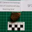 Trench 1 photograph, Pottery Fragment SF7, Colpy