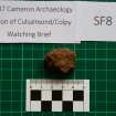 Trench 1 photograph, Pottery Fragment SF8, Colpy