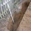 Watching brief, Test pit 4 after extension post-excavation from S, Bonnybridge, Antonine Wall: Castlecary - Seabegs - Rough Castle