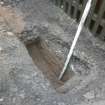 Watching brief, Test pit 2 post-excavation from NE, Bonnybridge, Antonine Wall: Castlecary - Seabegs - Rough Castle