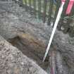 Watching brief, Test pit 3 post-excavation from E, Bonnybridge, Antonine Wall: Castlecary - Seabegs - Rough Castle