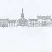 Publication drawing; elevation of Front Street, Inveraray.
