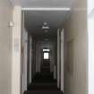 Historic building recording, Building D, General view of main corridor of room 1/21 from S, Ashludie House, Monifieth, Dundee