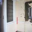 Historic building recording, Building D, Detail in SW corner of room 0/21b from NE, Ashludie House, Monifieth, Dundee