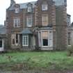 Historic building recording, Building A, General view of W elevation from SW, Ashludie House, Monifieth, Dundee