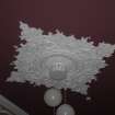 Historic building recording, Building A, General detail shot of ceiling of room 0/7 from N, Ashludie House, Monifieth, Dundee
