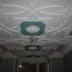 Historic building recording, Building A, Detail of ceiling of room 0/6 from N, Ashludie House, Monifieth, Dundee