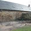Historic building recording, SW elevation, General view of the SE end from W, The Stables, Foxhall, Kirkliston, Edinburgh