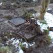 Archaeological evaluation, View of manhole at end of trench 5, Merchiston House, Brookfield