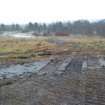 Archaeological evaluation, View of area A trenches backfilled, Merchiston House, Brookfield