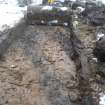 Archaeological evaluation, Modern disturbance in trench 1 from S, Merchiston House, Brookfield