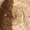 Archaeological Evaluation photograph, Lower Gauls Barrow, Context 0104