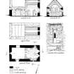 Publication drawing. Chapel, Eilean Mor; plans, sections and detail.