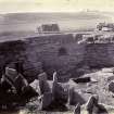 Photograph of Keiss Road Broch, encircling wall to the right. 