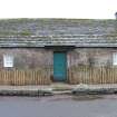 Historic building recording, W elevation, detail of cottage 5 from W, Angus Folk Museum, Kirk Wynd, Glamis