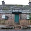 Historic building recording, W elevation, detail of cottage 3 from W, Angus Folk Museum, Kirk Wynd, Glamis