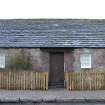 Historic building recording, W elevation, detail of cottage 2 from W, Angus Folk Museum, Kirk Wynd, Glamis