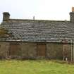 Historic building recording, S extension, general view of NE elevation from NE, Angus Folk Museum, Kirk Wynd, Glamis