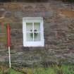 Historic building recording, E elevation, general view of window (51), Angus Folk Museum, Kirk Wynd, Glamis