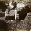 Photograph of Nybster chambered cairn, cremation.