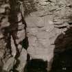 Photograph of the entrance passage chamber at Norwall Broch.