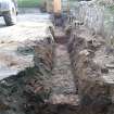 Watching brief, S trench from W, New Joiner's Shop, Ancaster Square North, Callander