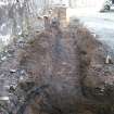 Watching brief, S trench from E, New Joiner's Shop, Ancaster Square North, Callander