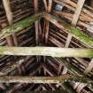 Detail of roof structure of the byre.