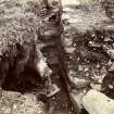Photograph, Keiss broch, showing steps in outside circular wall.