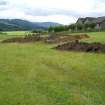 Archaeological evaluation, View of site from NE, Dull Farm, Aberfeldy