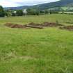 Archaeological evaluation, View of site from NW, Dull Farm, Aberfeldy