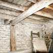 Standing building survey, Brick-built N wall of the central compartment of the E range from SW, Courtyard Buildings, Kenmore Hotel