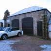 Standing building survey, Junction of the N range and the coach house from SE, Courtyard Buildings, Kenmore Hotel