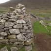 Watching brief, Detail view after repair, Repairs to S Wall and Gable, Blackhouse G, St Kilda