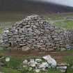 Watching brief, General view after repair, Repairs to S Wall and Gable, Blackhouse G, St Kilda