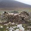 Watching brief, Record shot of blackhouse after clearance of rubble from S, Repairs to S Wall and Gable, Blackhouse G, St Kilda