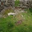 Watching brief, Trench 1, Pre-excavation shot from E, Rubble Removal, Blackhouse F, St Kilda