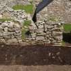 Watching brief, Trench 2 post excavation record shot from S, Rubble Removal, Blackhouse F, St Kilda