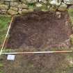 Watching brief, Trench1 record shot context (002) exposed, Rubble Removal, Blackhouse F, St Kilda